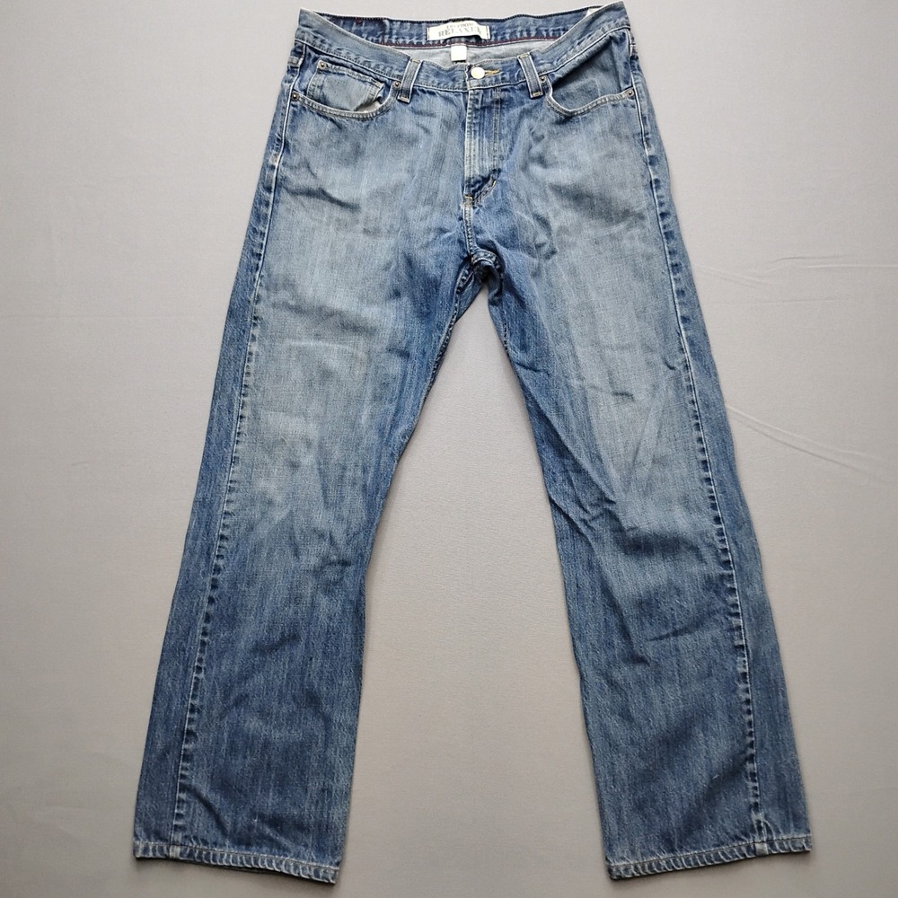 Tommy Hilfiger Freedom Relaxed Fit Jeans Mens 34x34 Blue Denim Medium Wash